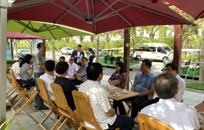 Đoàn NH CSXH tỉnh Thừa Thiên Huế thăm dự án Ecogarden và khu nhà mẫu NOXH